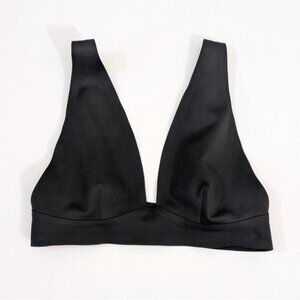 Intimately Free People Bralette Top Black Triangle Adjustable Womens Size Small